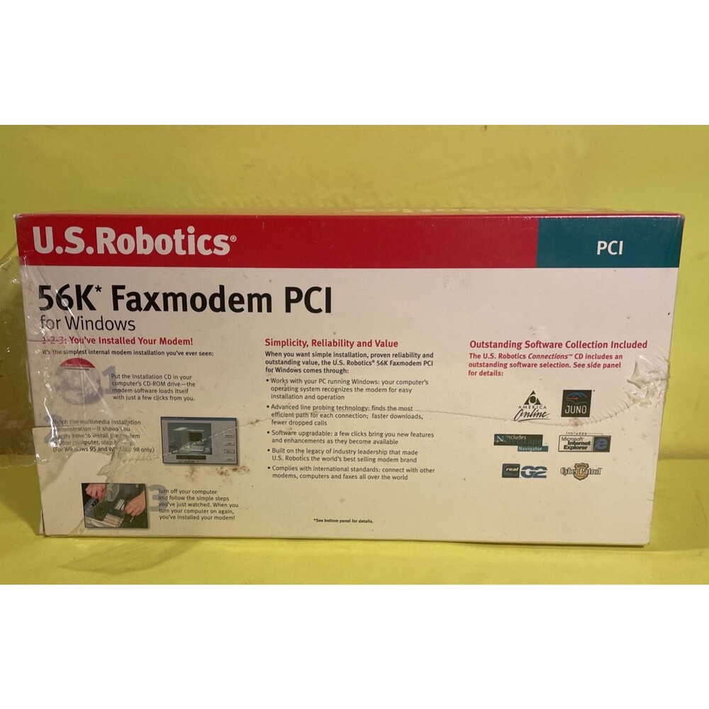 USRobotics 3Com 3CP5699A Computer Internal Modem Card PCI 56K New Genuine - Picture 3 of 5